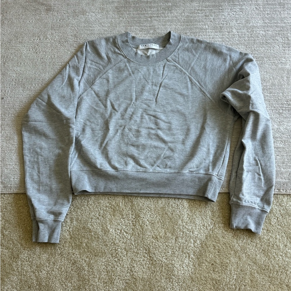 Tan + Lines by Sivan Ayla Cropped Sweatshirt
